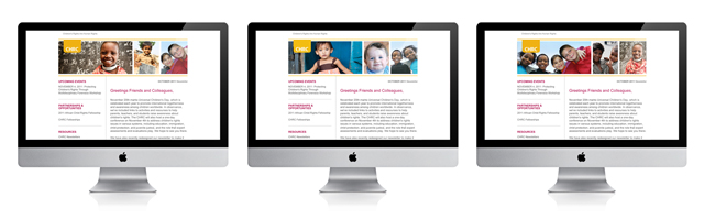 Center for the Human Rights of Children | enewsletter design